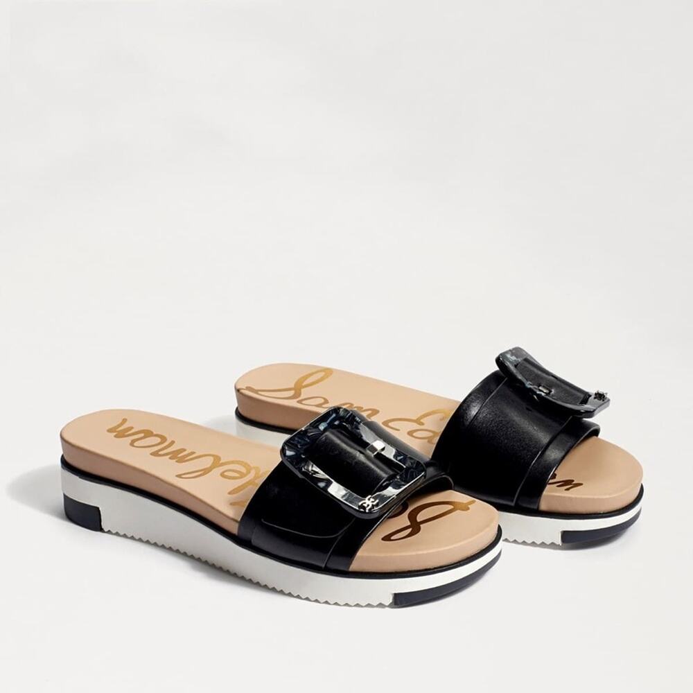 Sam Edelman Ariane Platform Sandal Black 6.5 NWB Blogger Favorite